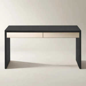 Desk with Mirrored Drawer Fronts and Soft Close Storage