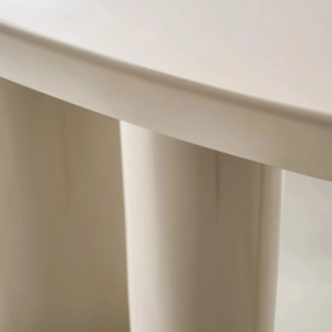 Office Desk with Lacquer Finish and Engineered Wood Frame