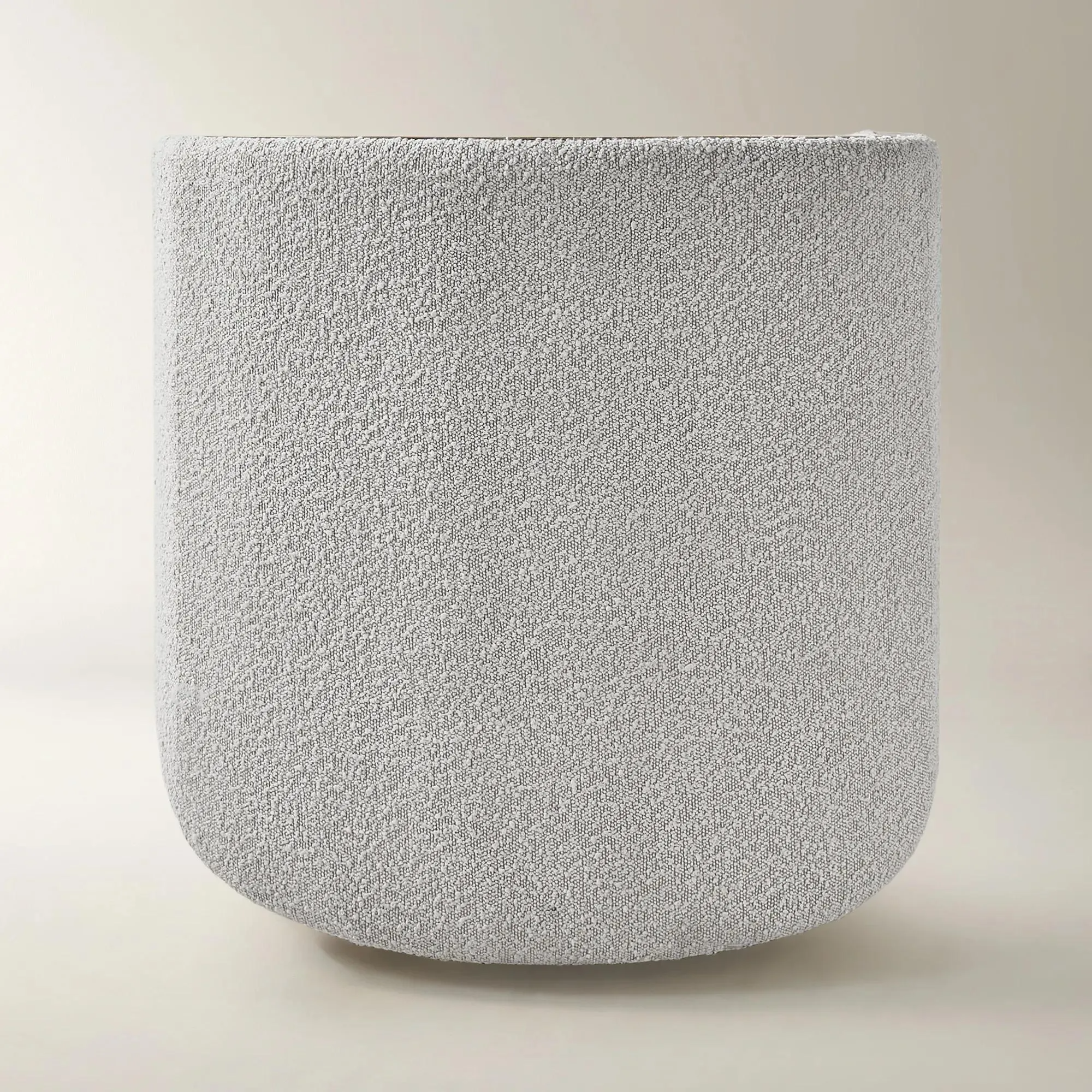 Boucle Swivel Chair with Water Repellent Upholstery