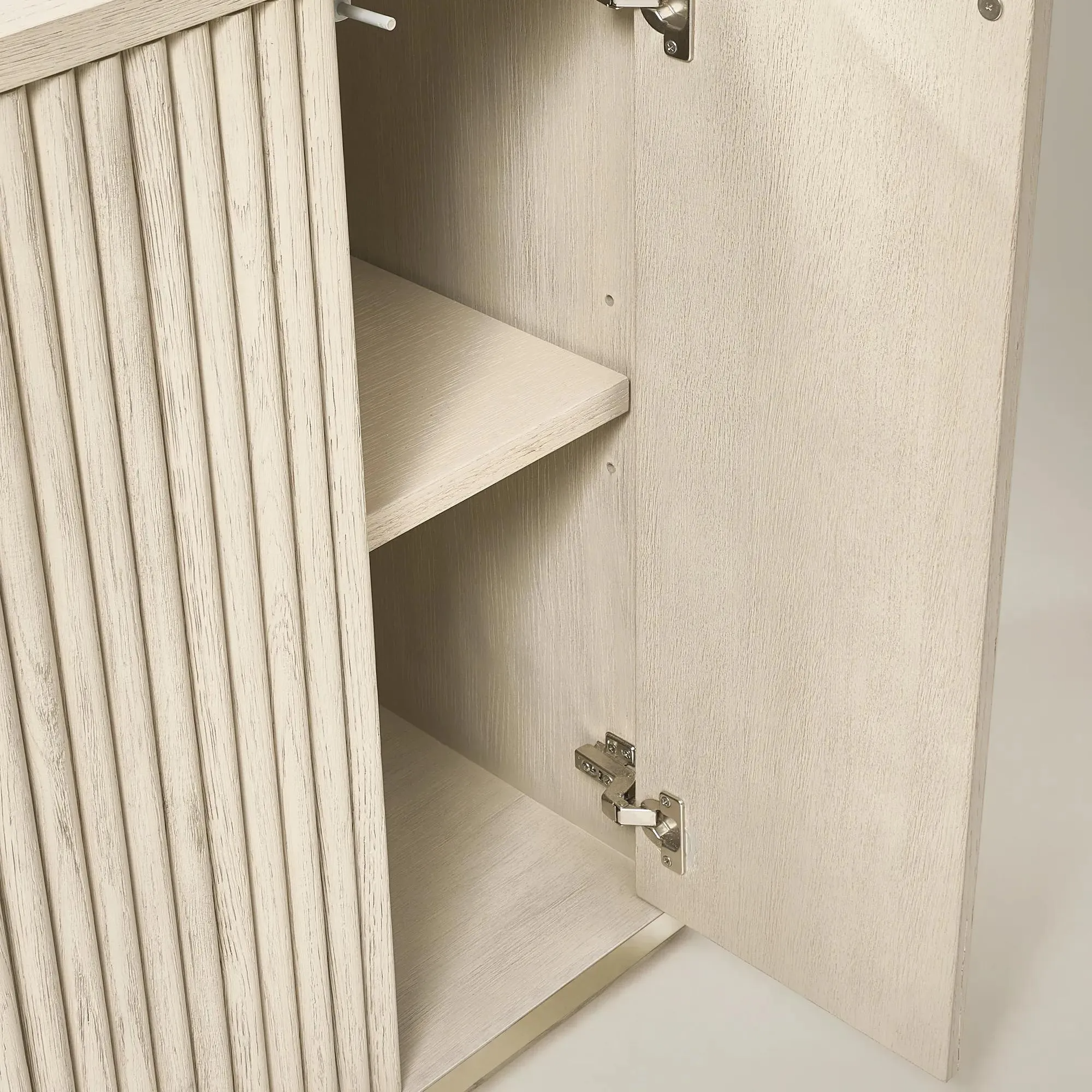 Bookcase with Open Shelves and Two Door Storage Cabinet