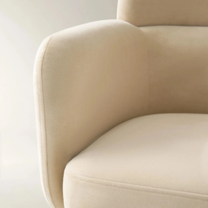 Desk Swivel Chair with Velvet Upholstery and Adjustable Height